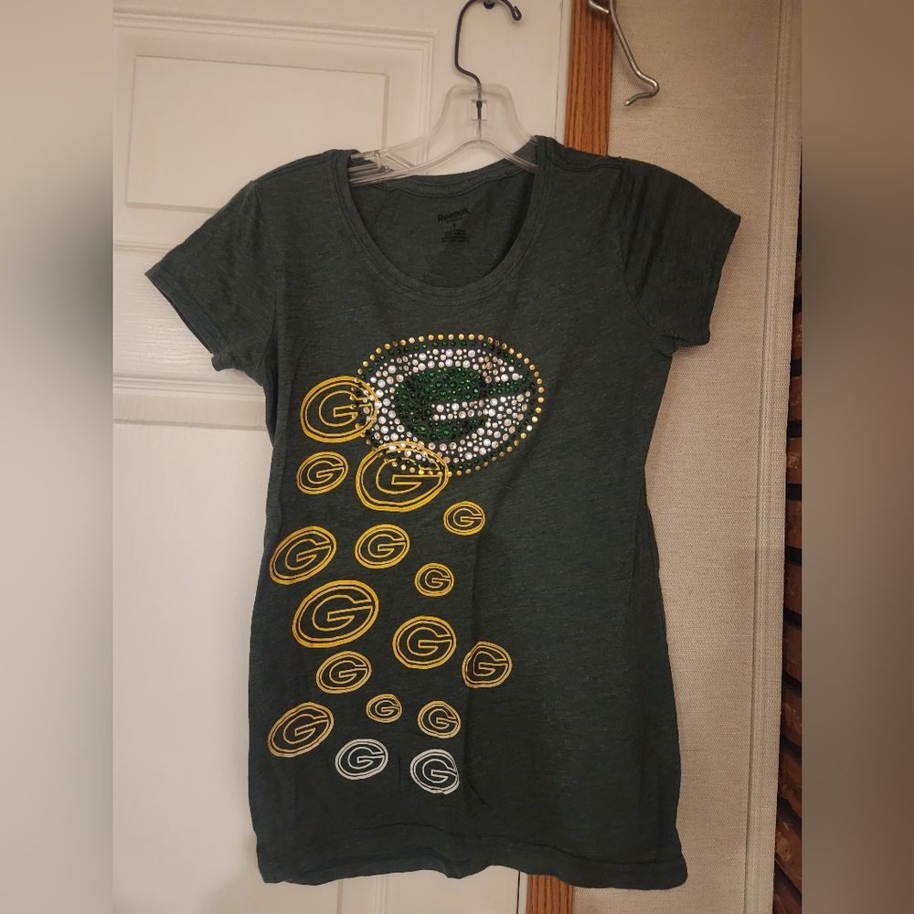 Reebok Packers Bejewled Top